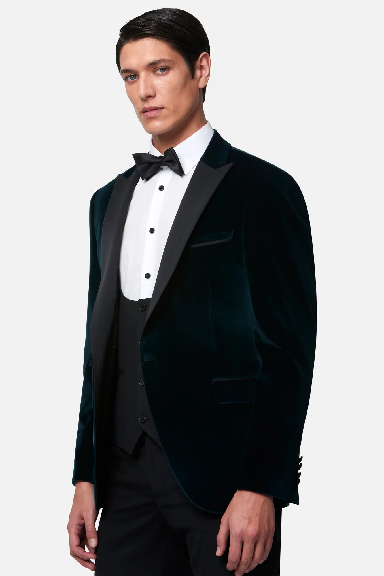 Benetti "Jasper" Emerald Green Velvet Evening Jacket