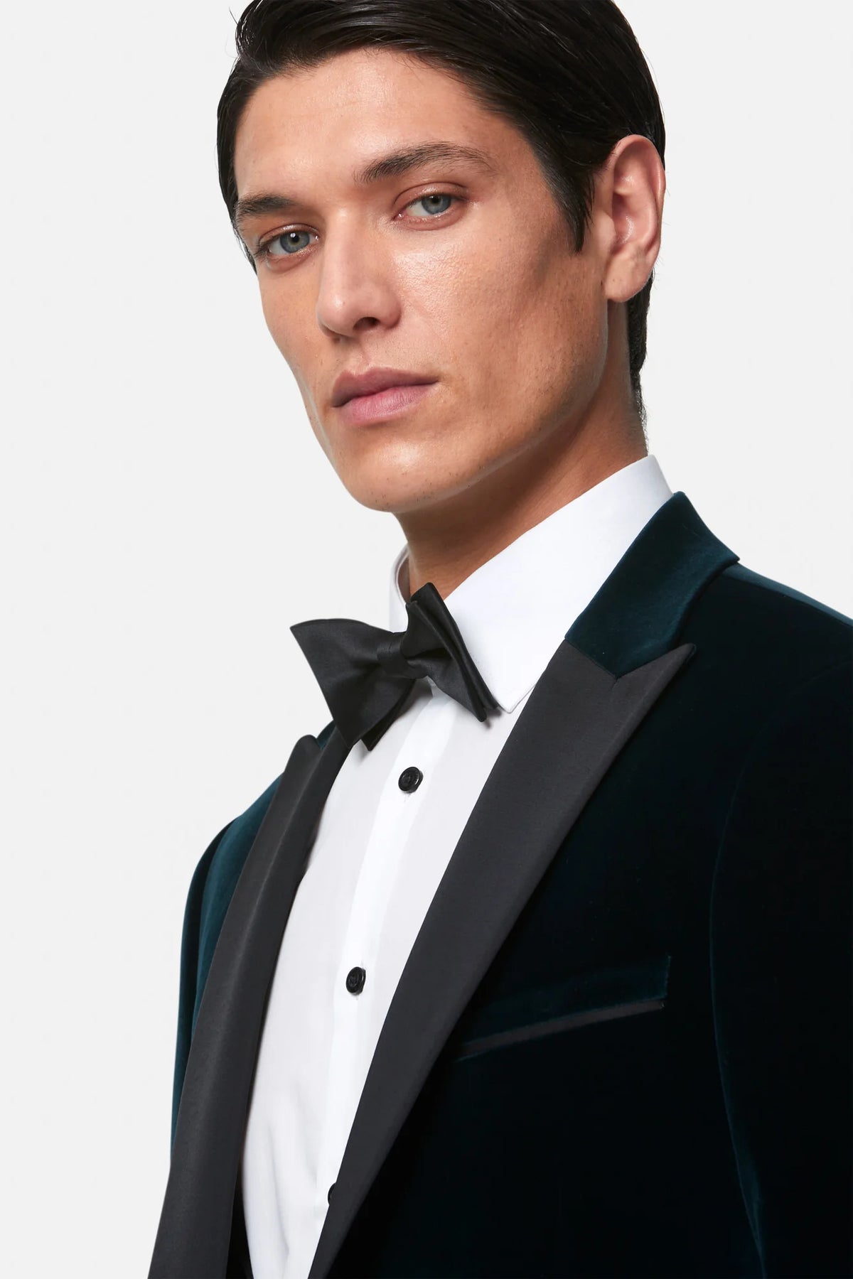 Benetti "Jasper" Emerald Green Velvet Evening Jacket