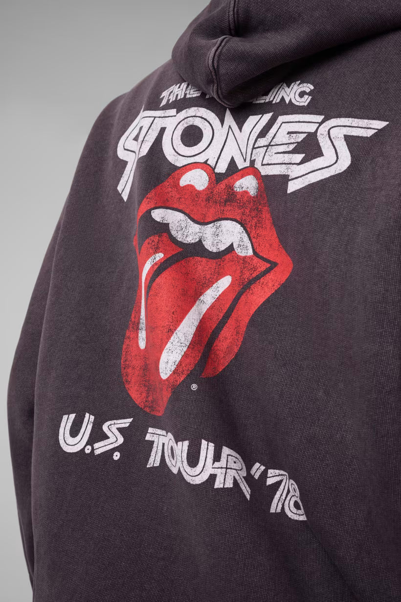 Guess Jeans Printed hoodie GJ x Rolling Stones