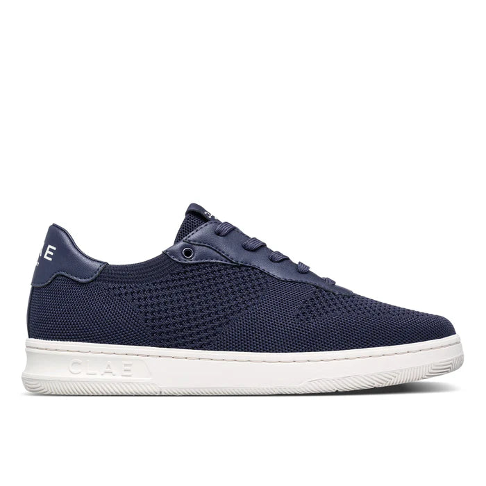 CLAE MALONE Navy Knit Sneaker