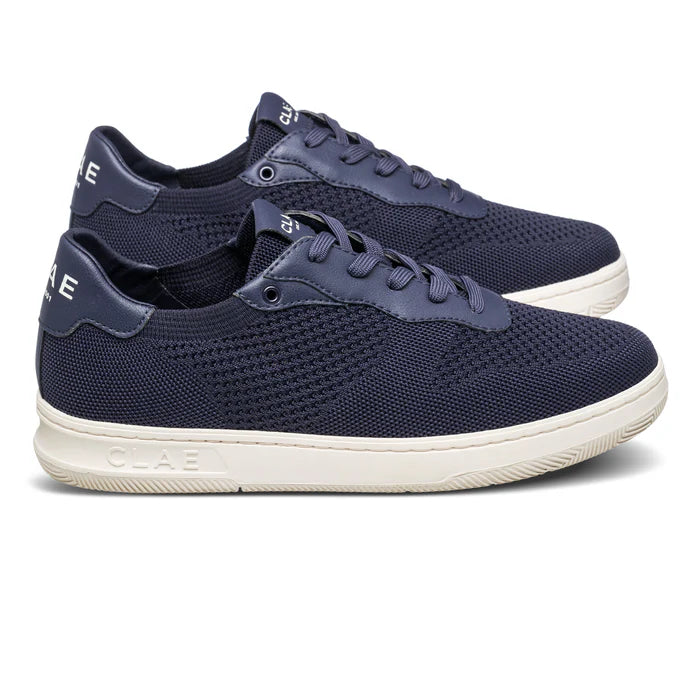 CLAE MALONE Navy Knit Sneaker