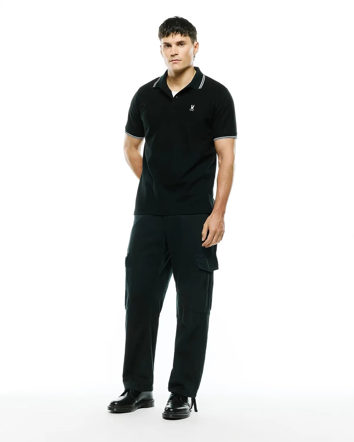 PSYCHO BUNNY Stan Pima Cotton piqué polo