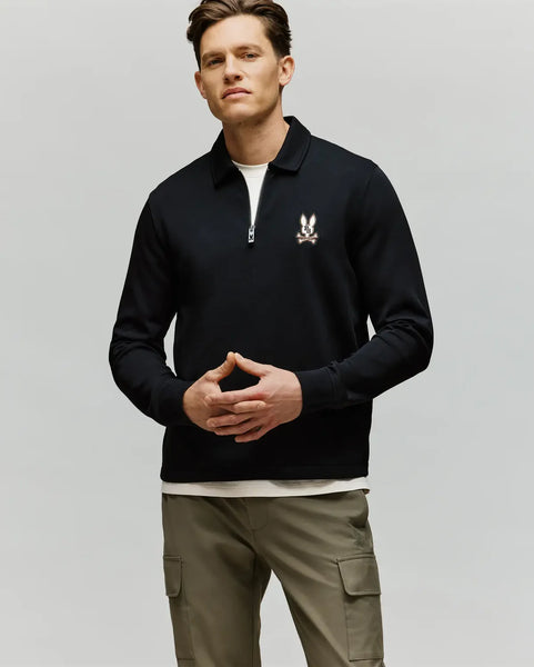 Psycho Bunny Daniel Quarter Zip Sweatshirt