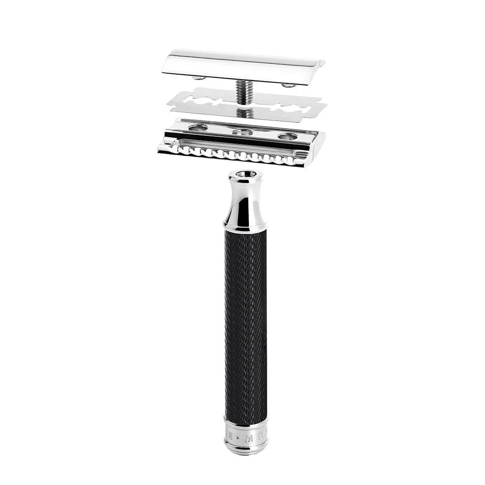 MÜHLE TRADITIONAL Black Chrome R89 Safety Razor - Closed Comb
