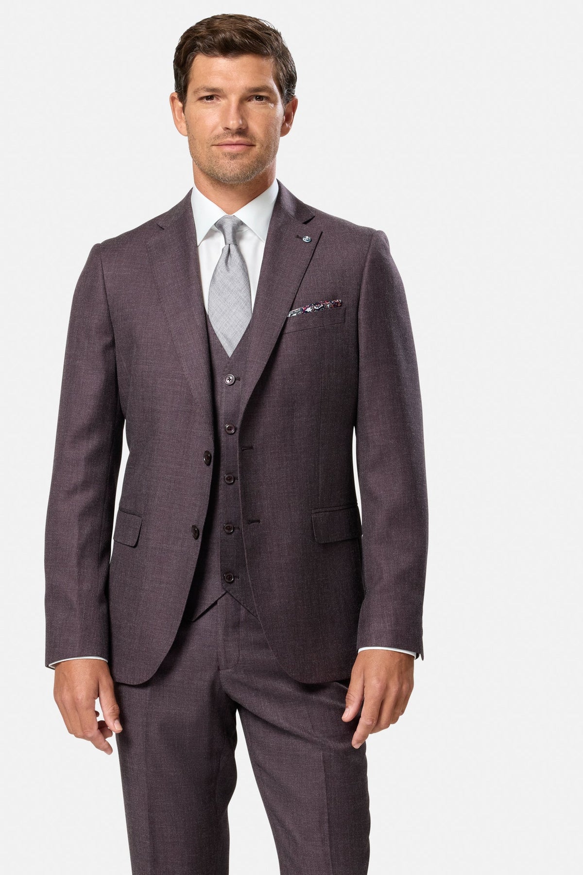 Benetti Signature "Marco" Grape 3-piece Suit