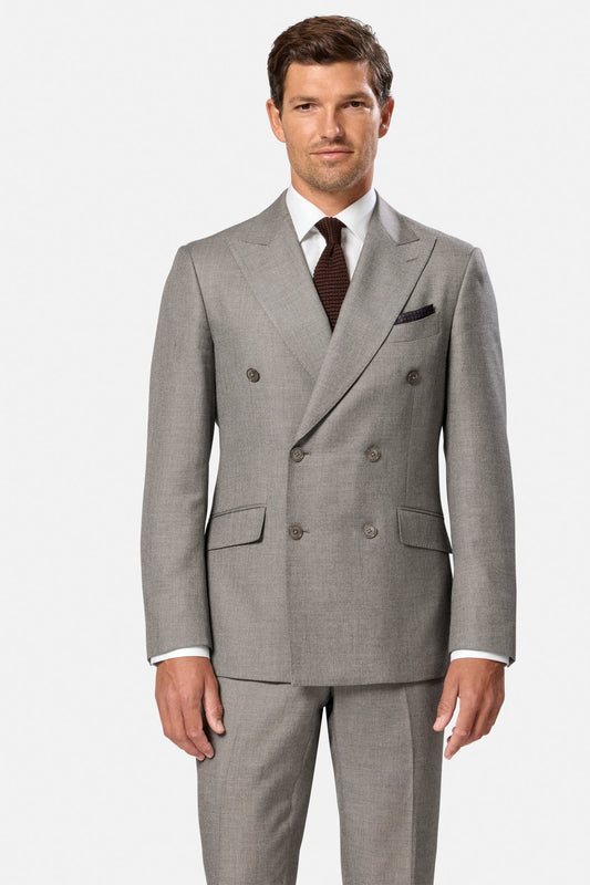 Benetti Signature "Marco" Taupe Double Breasted Suit