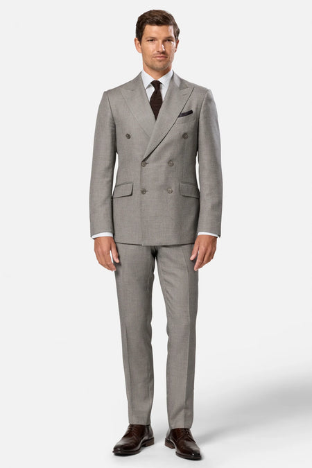 Benetti Signature "Marco" Taupe Double Breasted Suit
