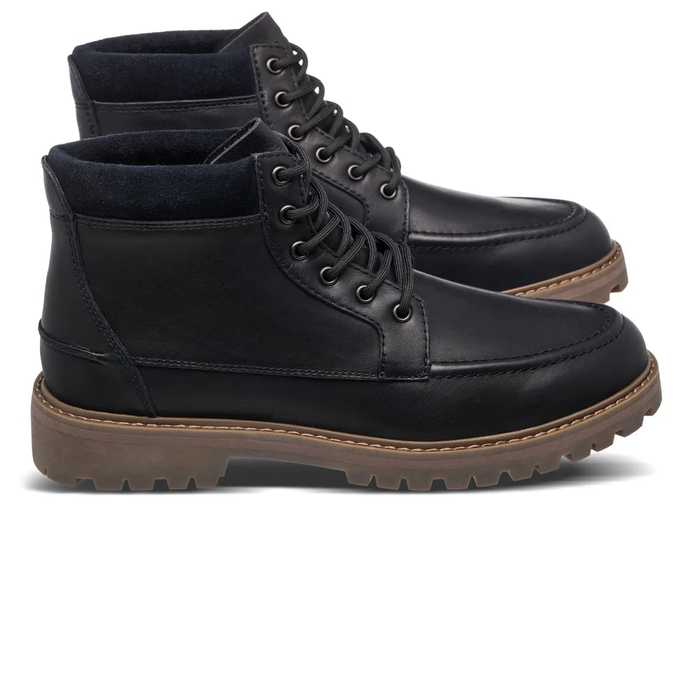 CLAE ROMARE Antique Black Leather Boot