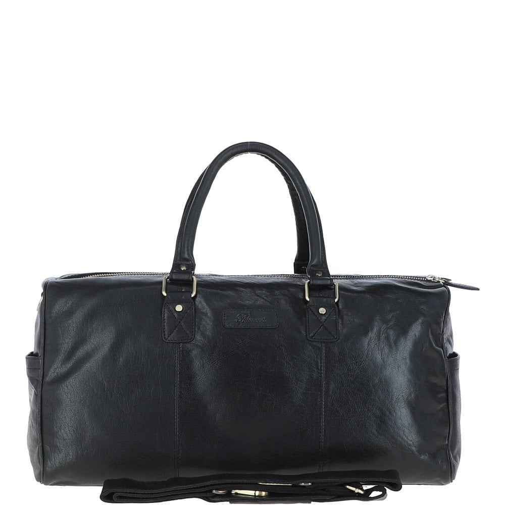 Ashwood Large Leather double zipped Holdall