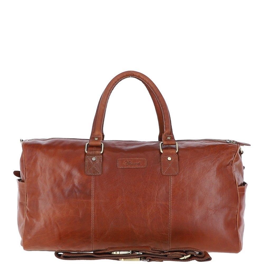 Ashwood Large Leather double zipped Holdall