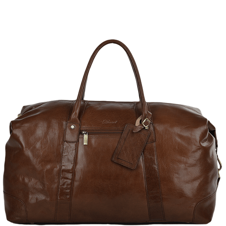Ashwood Extra Large Travel Holdall Chestnut Vegetable tanned leather