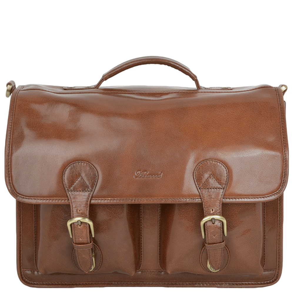 Ashwood Leather Briefcase 8190 Chestnut/vt