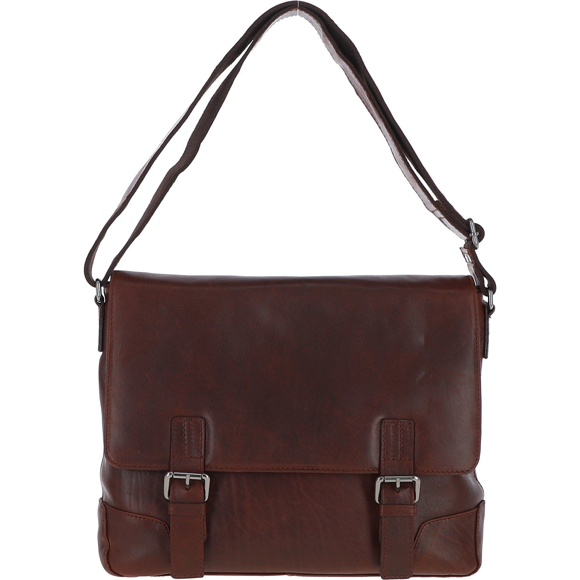 Ashwood Oscar Medium Leather Messenger Bag