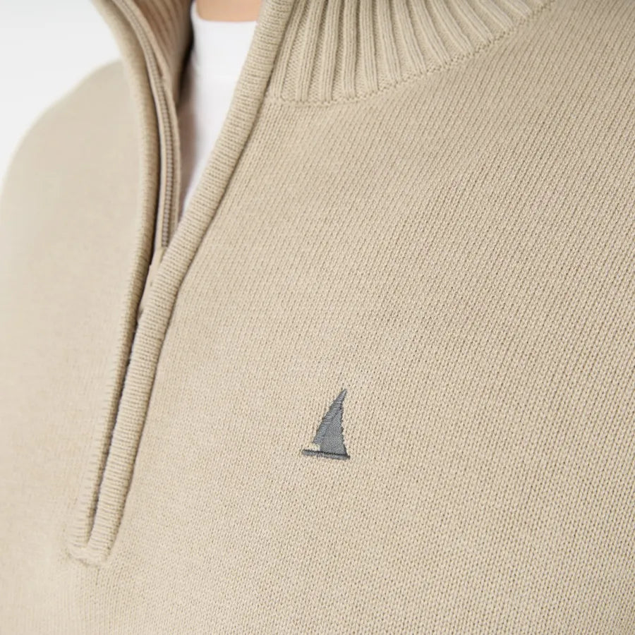 MUSTO MEN'S ORIGINAL 1/4 ZIP NECK KNIT