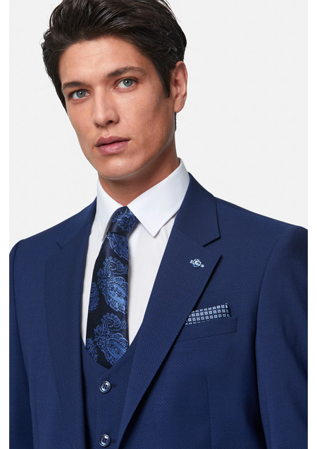 Benetti "Peter"  3 Piece Suit - Petrol Blue