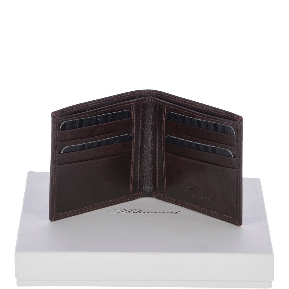 Ashwood  Leather Classic 8 Card Billfold Wallet