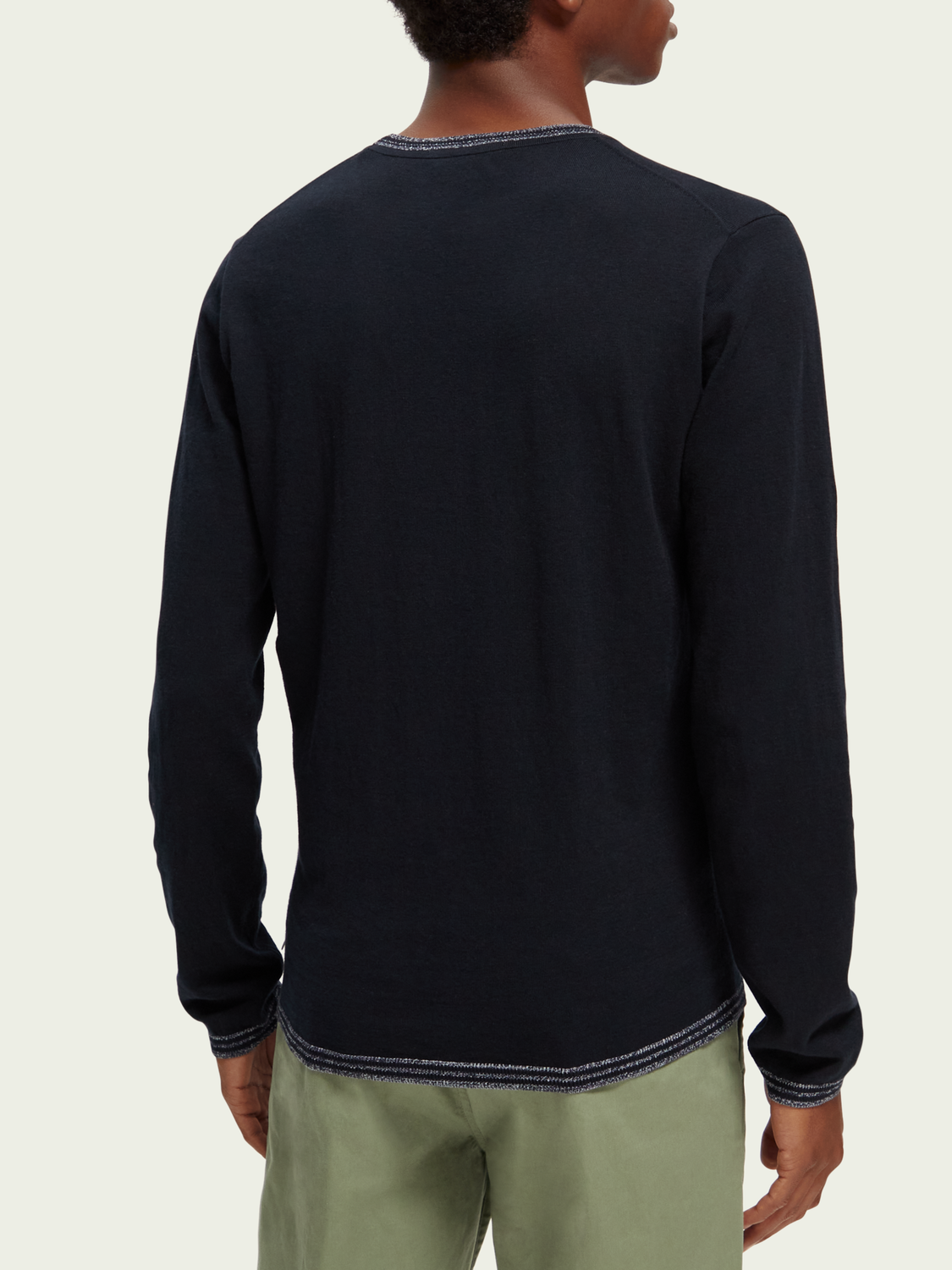 Scotch and Soda Contrast-trimmed sweater