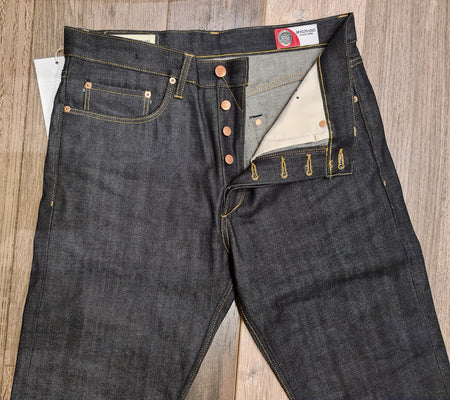 Blackhorse Lane Ateliers E8 SLIM TAPERED INDIGO 14OZ JAPANESE RAW SELVEDGE JEANS