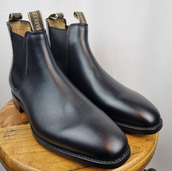 Barkers Mansfield Chelsea Boot - Black Calf / Dainite Sole
