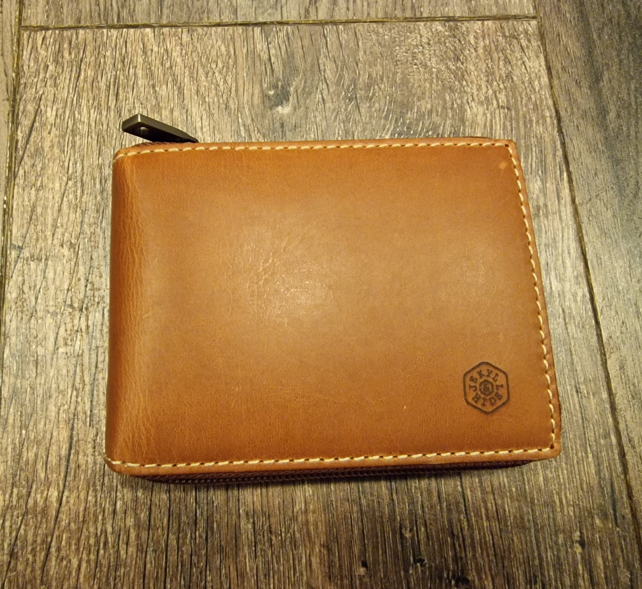 Jekyll & Hide TEXAS COMPACT  ZIP AROUND COIN WALLET