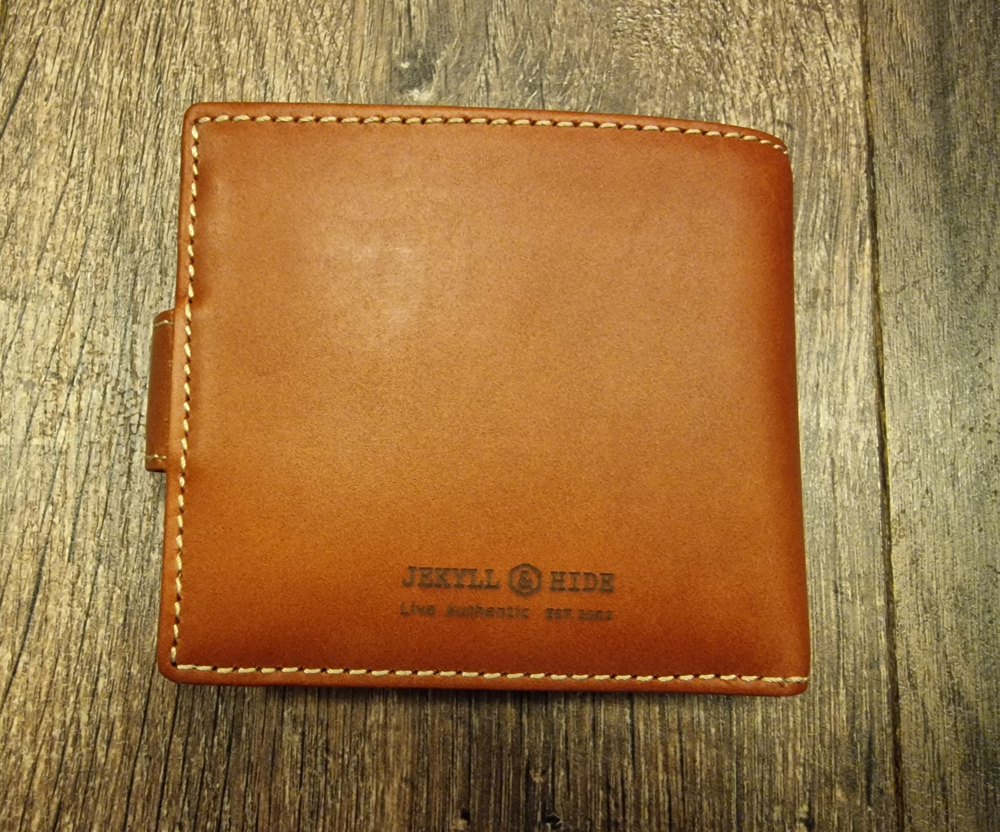 Jekyll & Hide TEXAS LARGE BIFOLD WALLET WITH COIN , CLAY