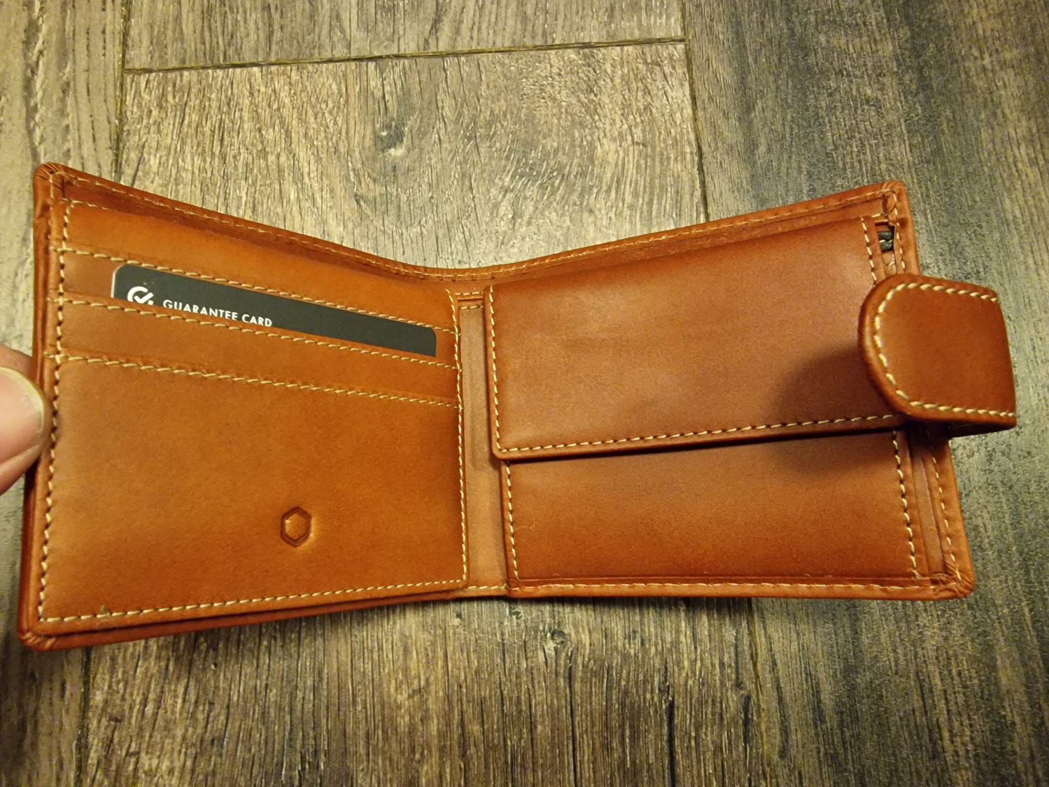 Jekyll & Hide TEXAS LARGE BIFOLD WALLET WITH COIN , CLAY