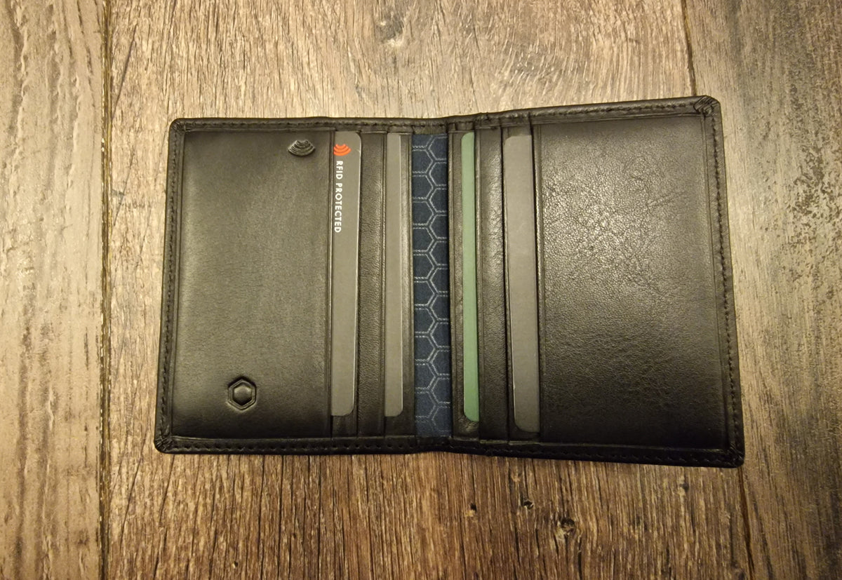 Jekyll & Hide MONACO SLIM BIFOLD CARD HOLDER, SOFT BLACK