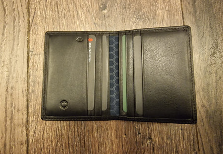Jekyll & Hide MONACO SLIM BIFOLD CARD HOLDER, SOFT BLACK