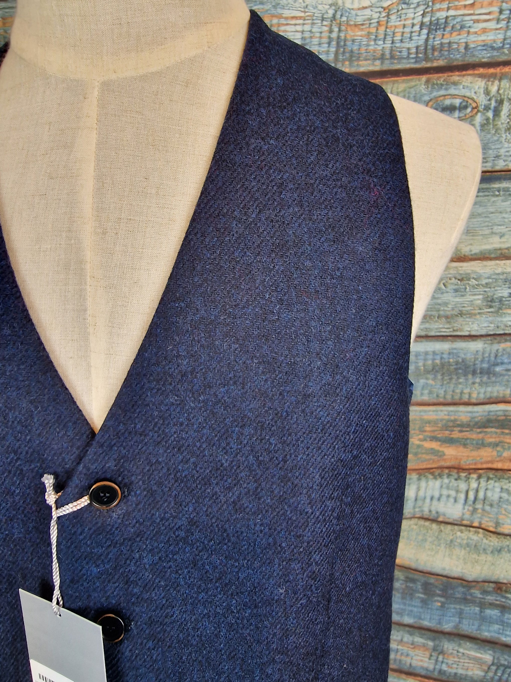 Mazzelli - Navy Moon Pure Wool Waistcoat