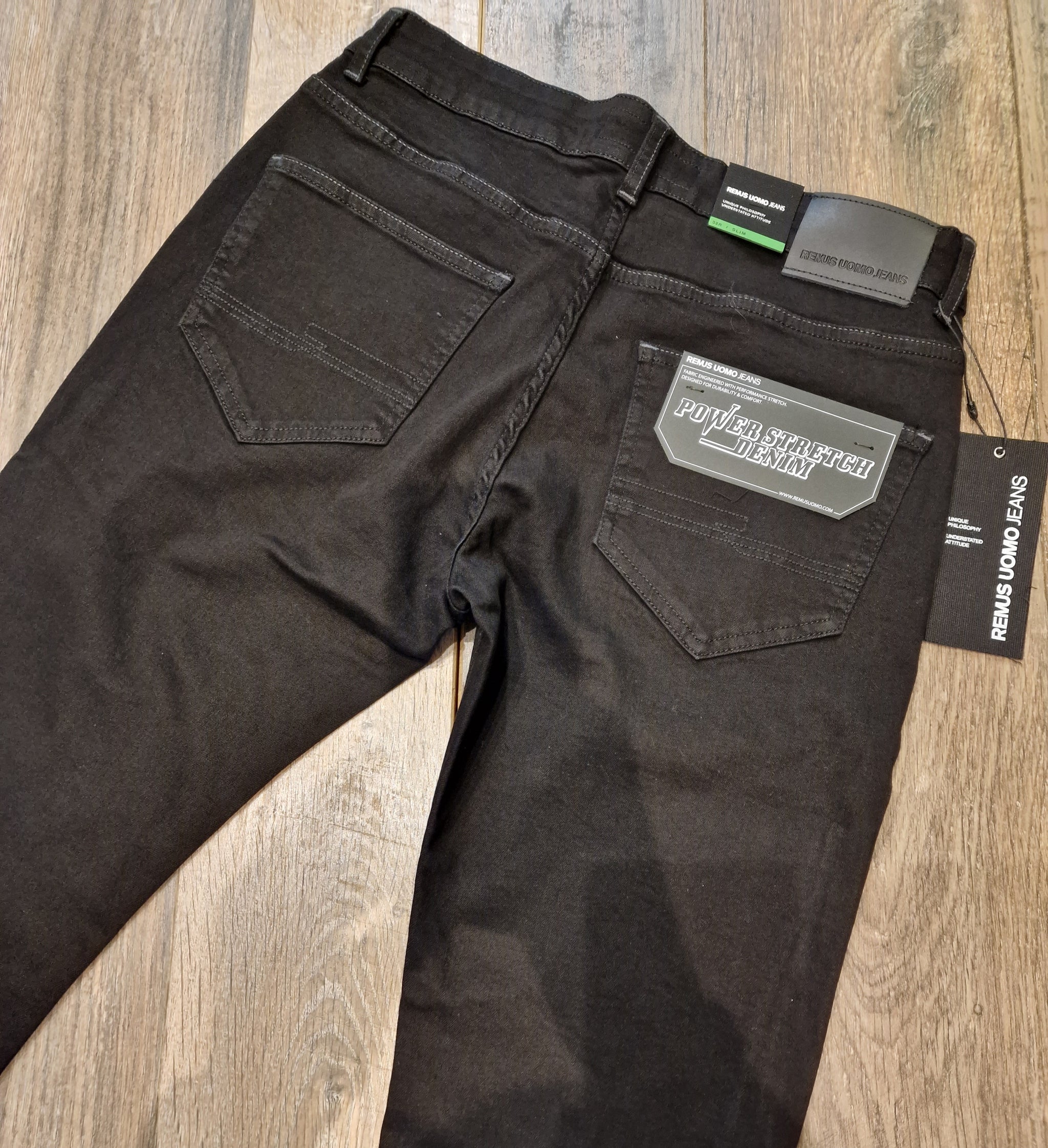 Remus Uomo Jeans - Apollo Slim leg/stretch black jeans