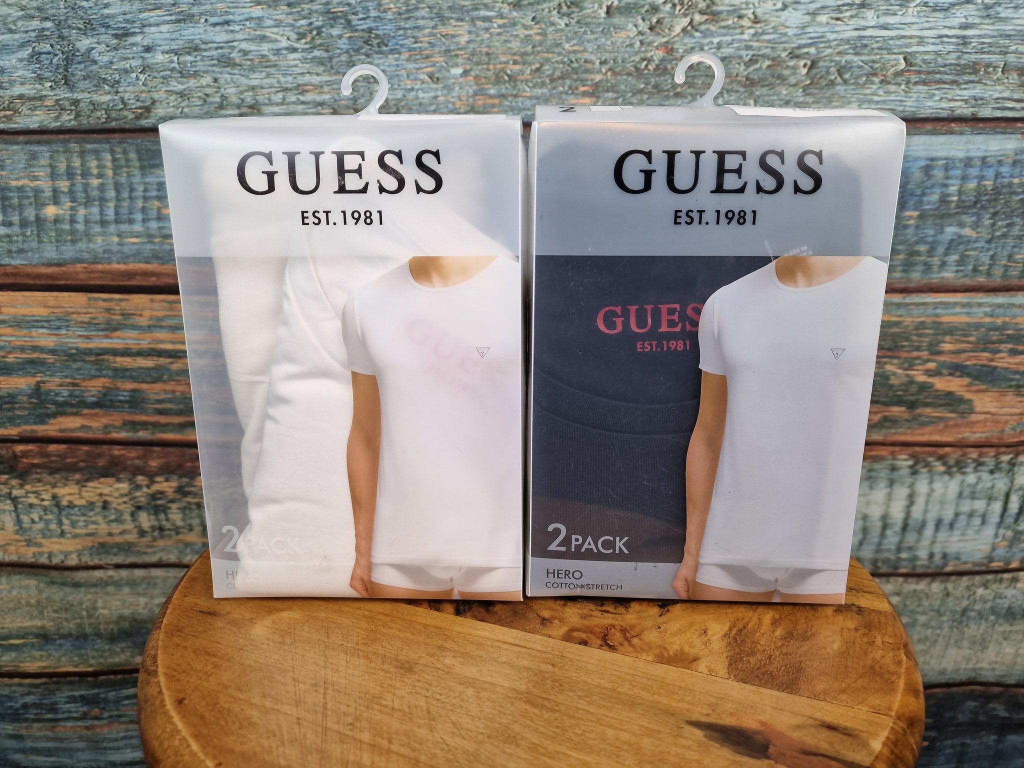 Guess 2 pack Triangle logo t-shirt