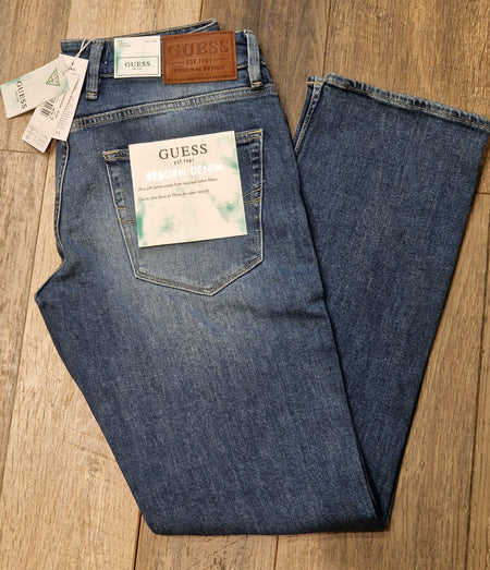 Guess "Angles" Slim Fit Carry Mid Wash Denims