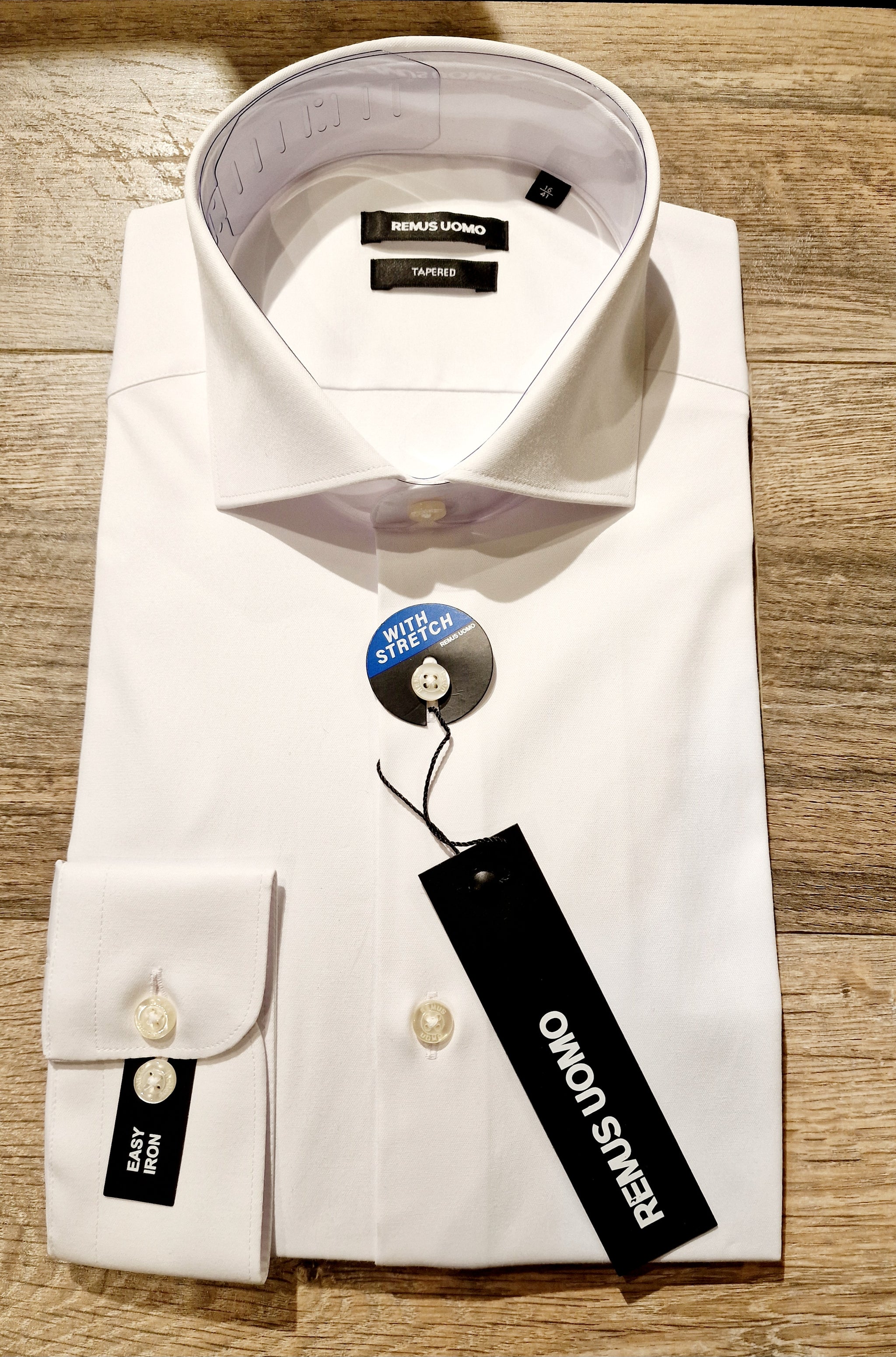 Remus Uomo Tapered Fit Cotton Stretch Shirt