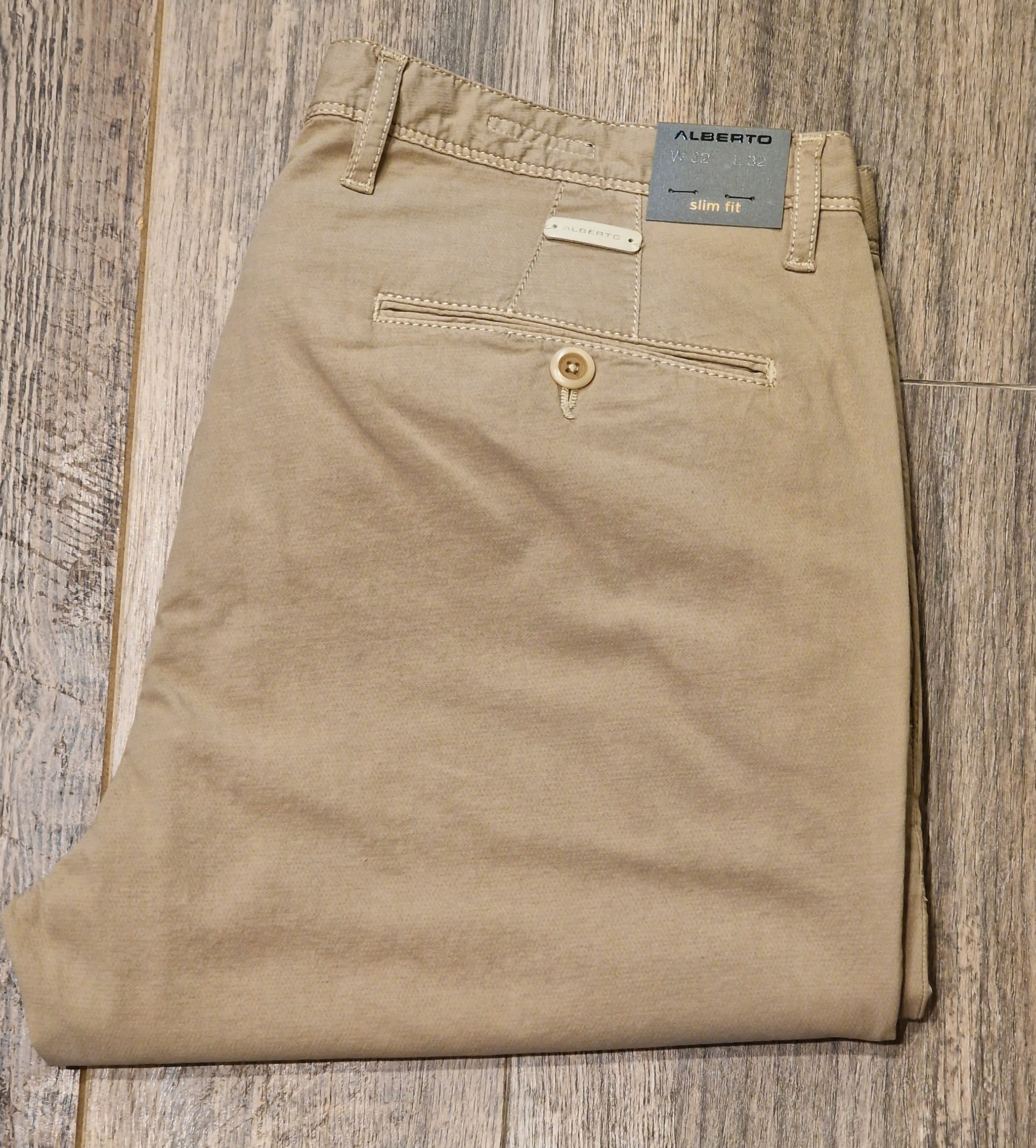 Alberto Slim Fit Rob light Sand summer Chino's