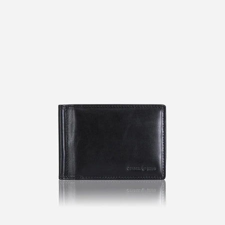 Jekyll & Hide OXFORD LEATHER MONEY CLIP WALLET, BLACK