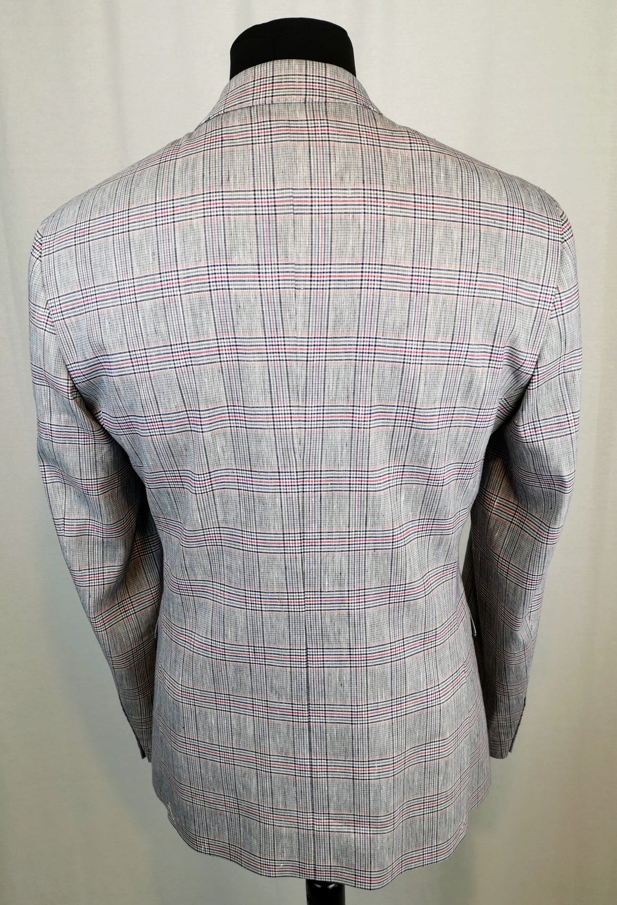 Remus Uomo Slim Fit linen blend Check Jacket