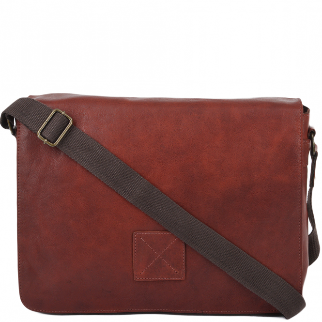 Ashwood Pedro Leather Messenger Bag