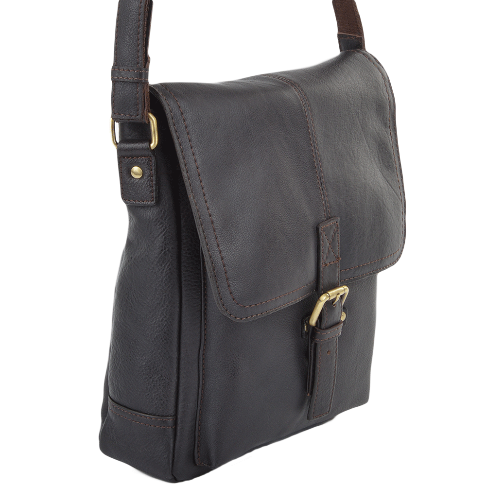 Ashwood Benjamin Leather Messenger Bag