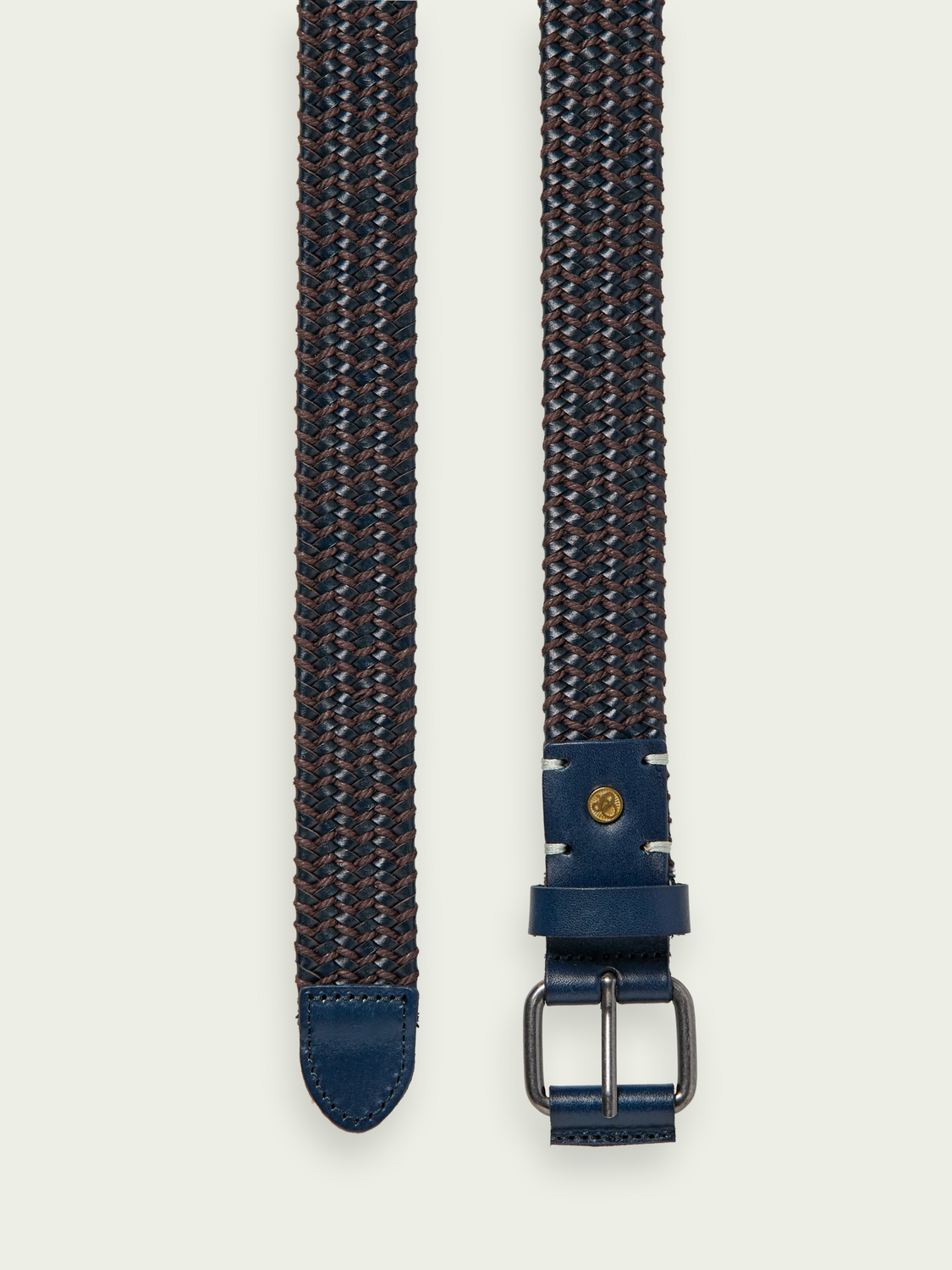 Scotch and Soda Braided leather belt