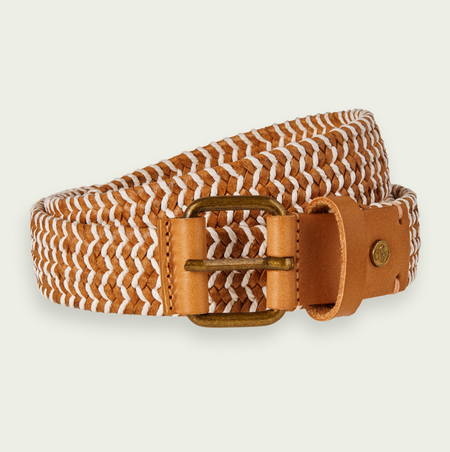 Scotch and Soda Braided leather belt
