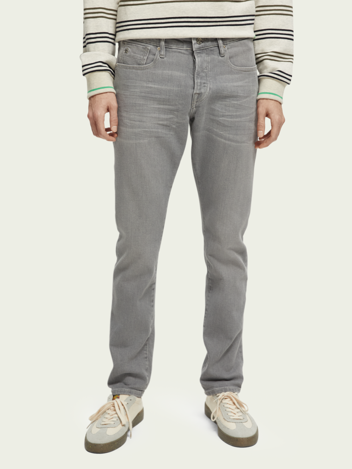 SCOTCH AND SODA Ralston regular slim fit jeans Grey Stone